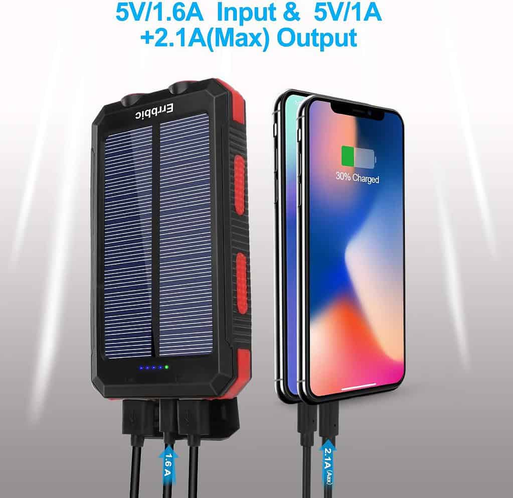 ERRBBIC Solar Charger 20000mAh Review Outdoor Overnights