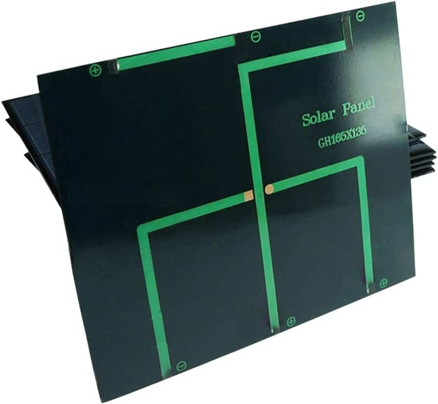 Panneau Solaire 15W 6V - 110x110mm - Kit Bricolage Chargeur Solaire Pour Projet