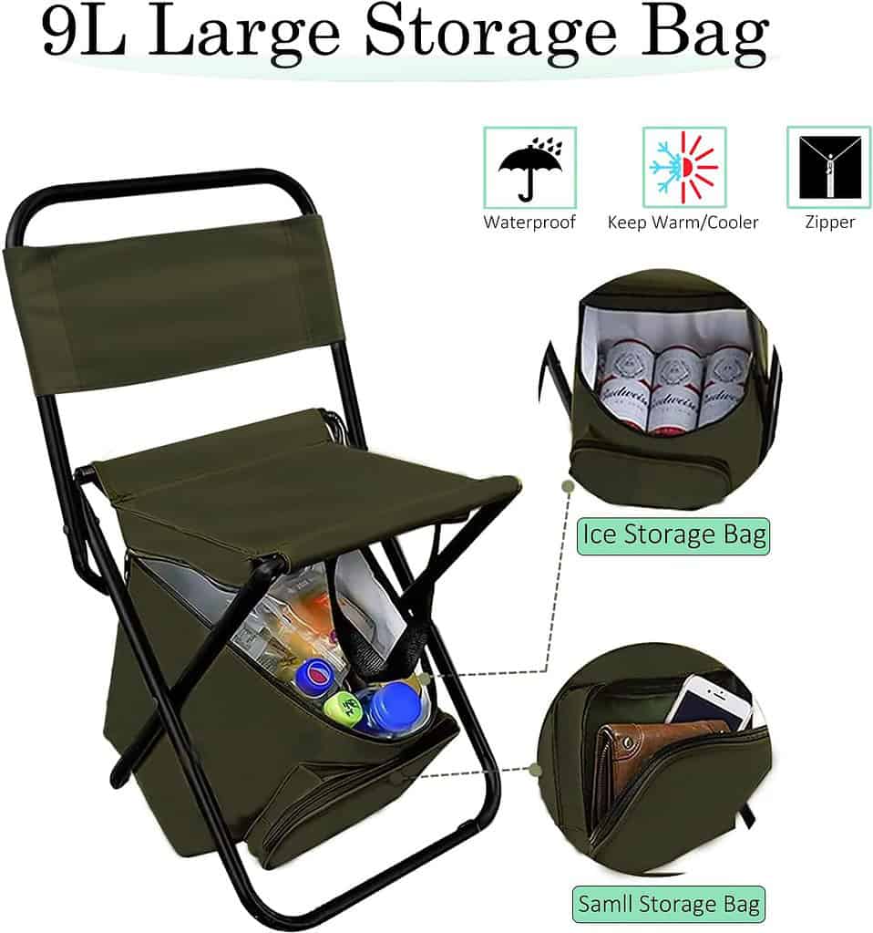 Sequpr Portable Foldable Camping Chair with Cooler Bag Review Outdoor Overnights