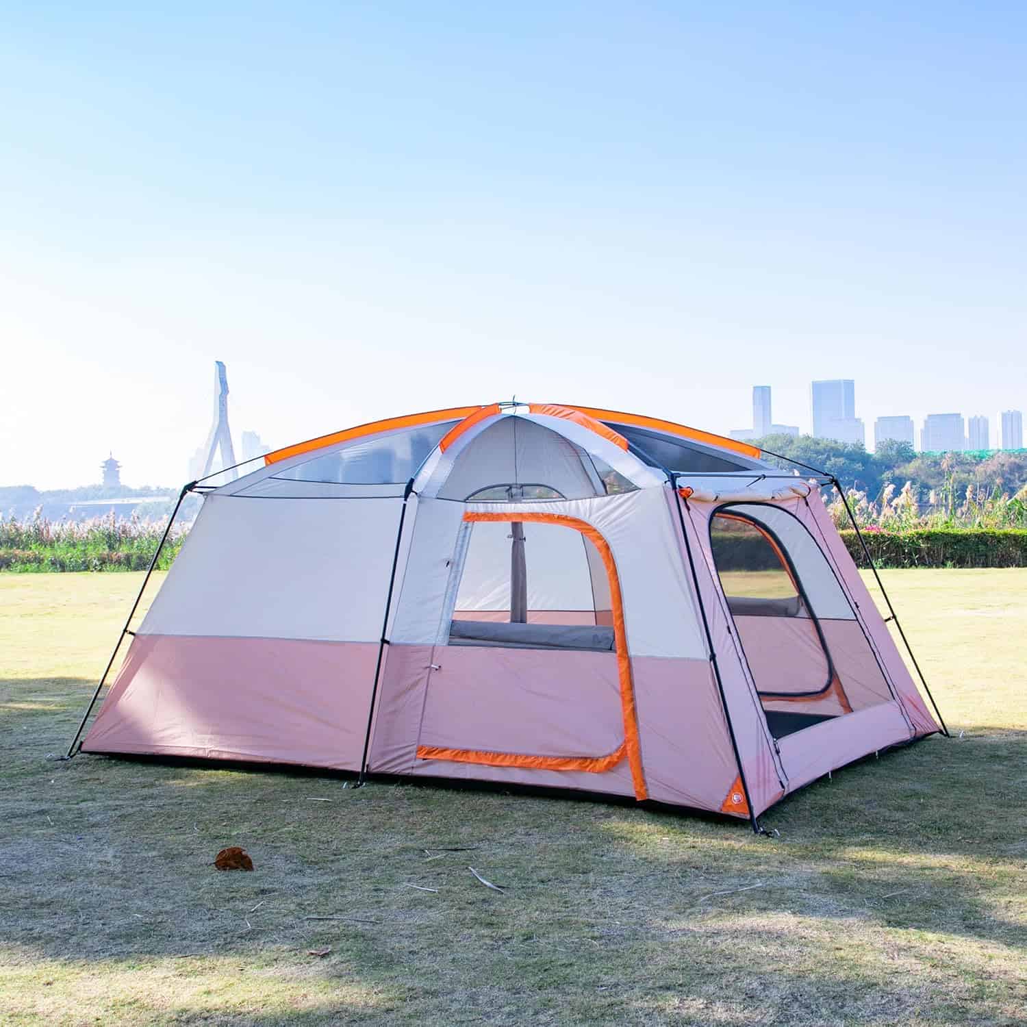 Tenda Da Campeggio Extra Large Per 10-12 Persone - 2 Grandi Porte, Montaggio Istantaneo